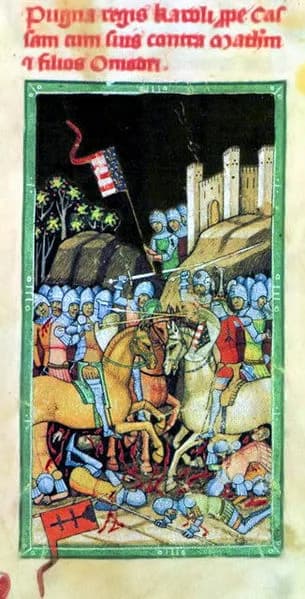 Charles I of Hungary - The picture shows the Rozgony battle (Hungary) in 1312.