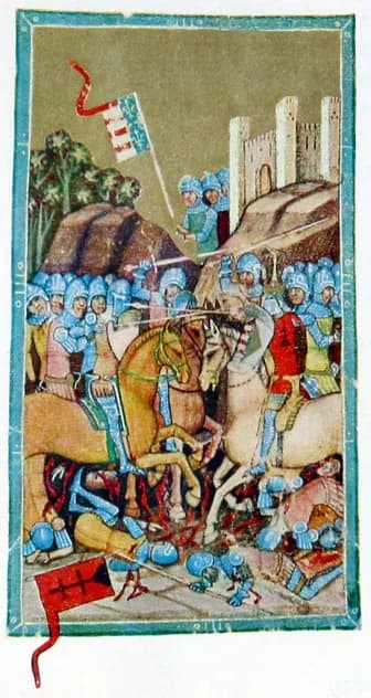 Charles I of Hungary - Schlacht König Karl I. Robert gegen den Oligarchen Matthäus Csák bei Kassa, 1312