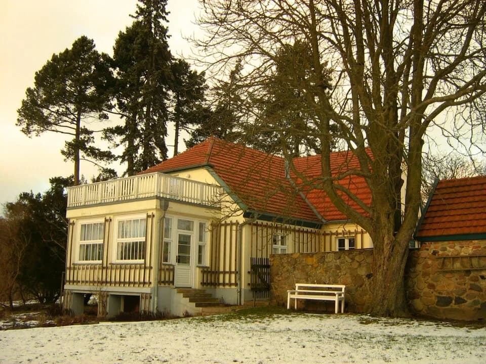 Hans Fallada - Das Wohnhaus Hans Falladas in Carwitz (Gemeinde Feldberger Seenlandschaft) in Mecklenburg.