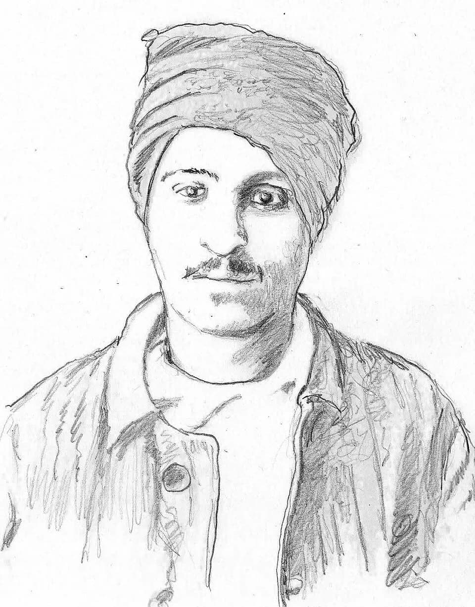 Meher Baba - Self made. Release to public domain.