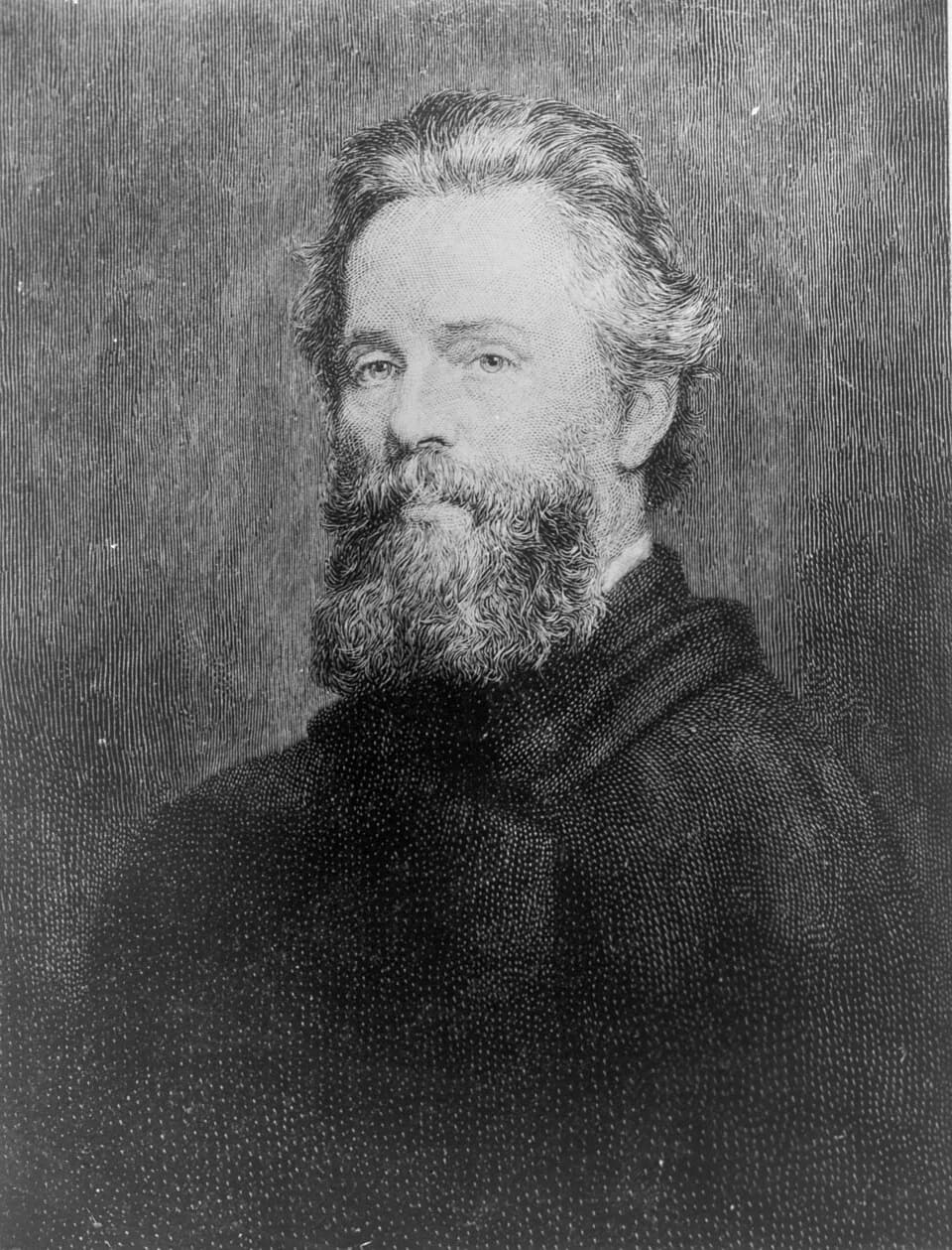 Herman Melville - Portrait of Joseph Oriel Eaton's portrait of Herman Melville
