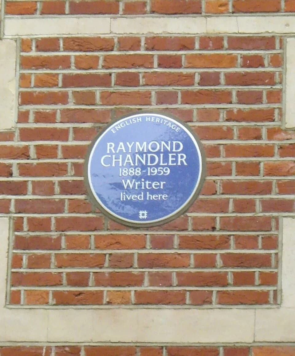Raymond Chandler - Plaque to Raymond Chandler, Crystal Palace, London
