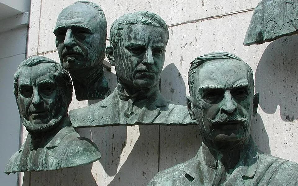 Karl Landsteiner - Jakob Heine, Karl Oskar Medin, Ivar Wickman,Karl Landsteiner at Warm Springs