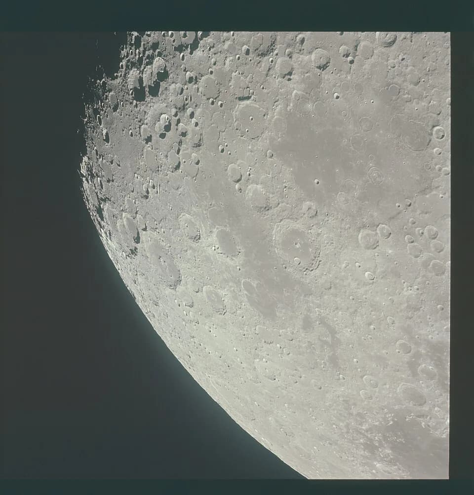 Robert H. Goddard - Apollo 15 Hasselblad image from film magazine 96/Q - Lunar orbit, LM rendezvous