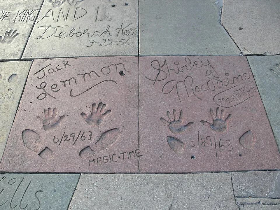 Jack Lemmon - Courtyard of Grauman's Chinese Theatre, Hollywood Boulevard, Los Angeles
Jack Lemmon and Shirley MacLaine