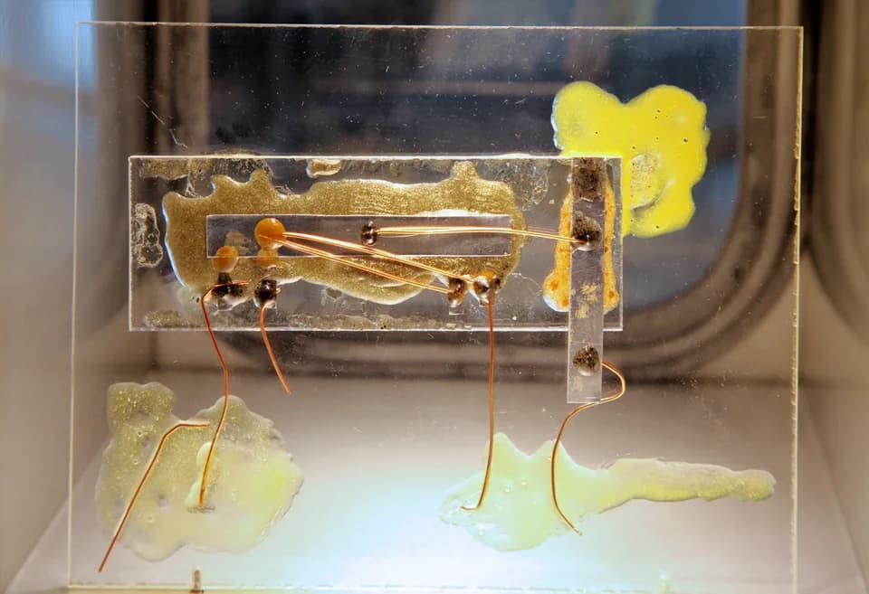 Jack Kilby - Replica of first integrated circuit by Jack Kilby. Nixdorf-Museum