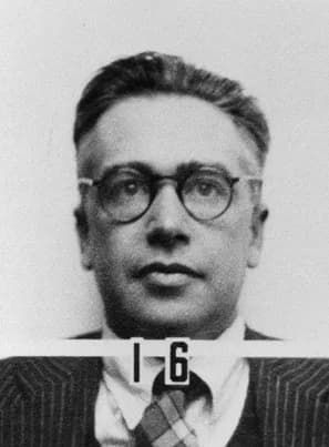 Emilio G. Segrè - Los Alamos wartime badge photo of Emilio Segrè.