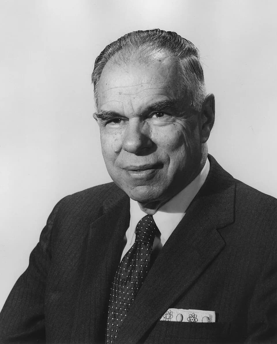 Glenn Theodore Seaborg - Physicist Glenn T. Seaborg, atomic pioneer and Commissioner of the Atomic Energy Commission., ca. 1964