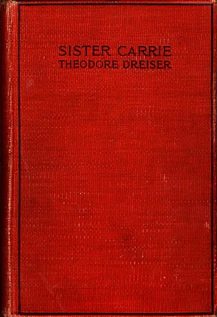 Theodore Dreiser - Book cover of novel Sister Carrie