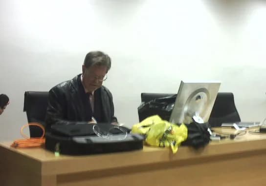 George F. Smoot - American physicist and Nobel Laureate in Physics (2006) George Fitzgerald Smoot III after a lecture at the University of Alicante, Spain.