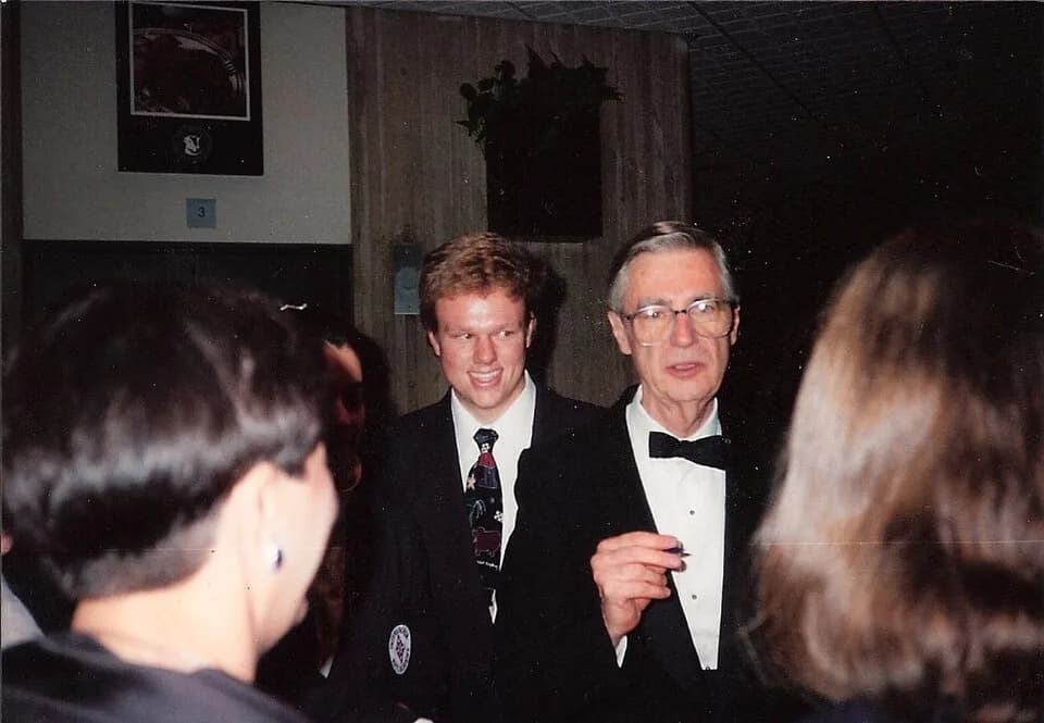 Fred Rogers - Derek and Mr. Rogers in Chicago, 1994