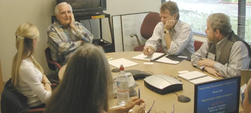 Douglas Engelbart - Meta-learning lab meets with Doug Engelbart