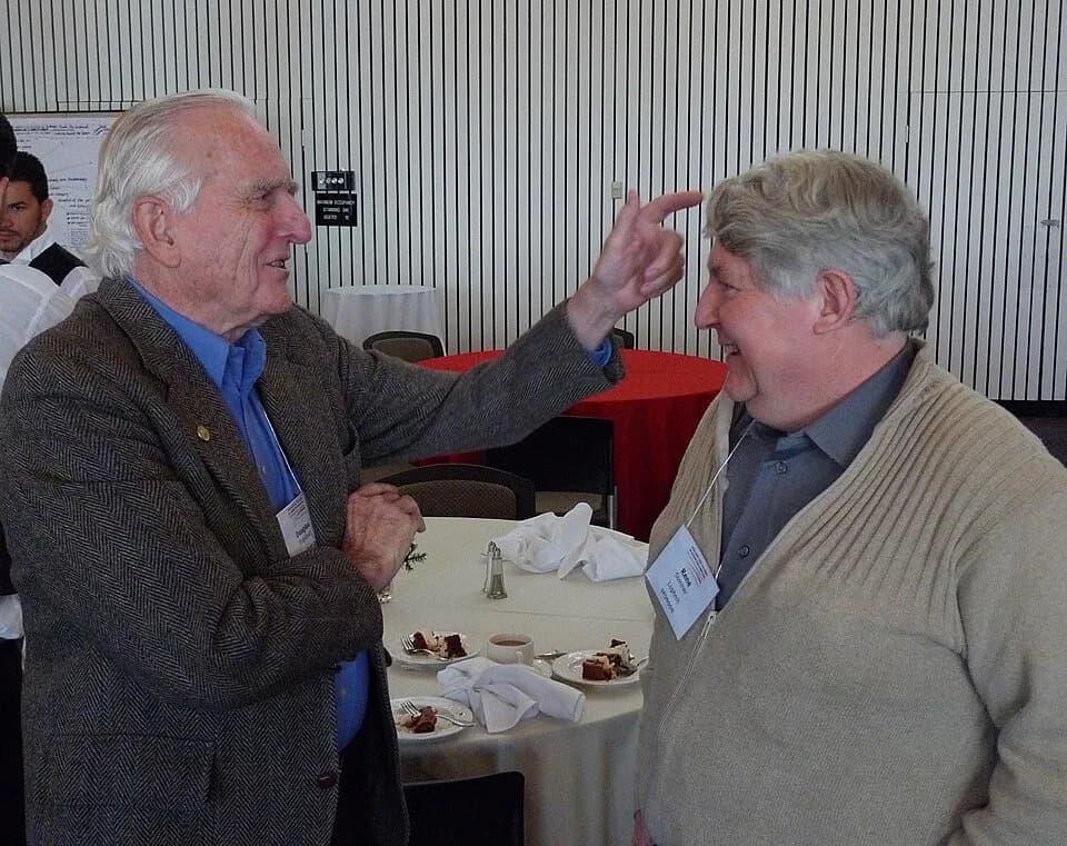 Douglas Engelbart - Douglas Engelbart and René Sommer