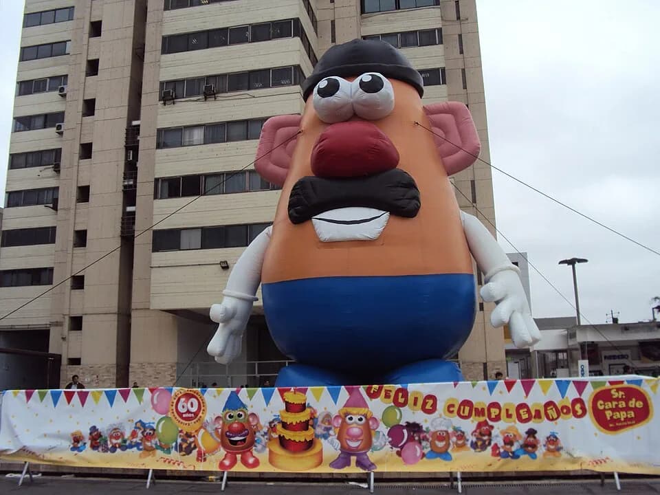 Don Rickles - Mr. Potato Head Celebrates a Birthday in Lima, Peru.