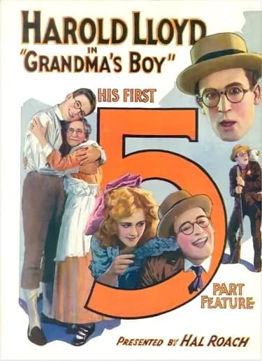 Harold Lloyd - Poster for 1922 Harold Lloyd film Grandma's Boy (1922).