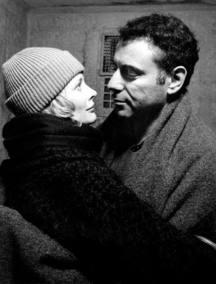 Alan Arkin - Publicity photo of Alan Arkin as Simas Kudirka & Shirley Knight as his wife. TV special, "Defection of Simas Kudirka" (1978). Copyright found for film only, nothing for photos, which