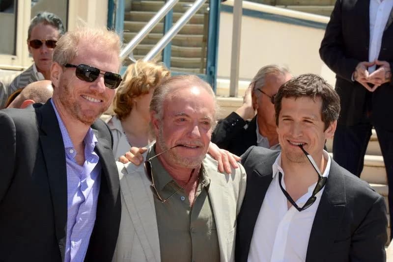 James Caan - Noah Emerich, James Caan and Guillaume Canet at the Cannes Film Festival, promoting the film "Blood Ties".