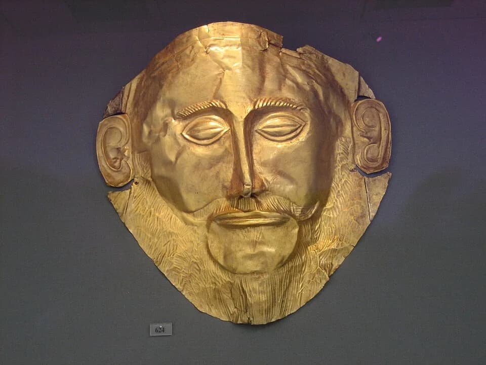 Heinrich Schliemann - Found from Grave V, Grave circle A, Mycenae, 16 centuries BC