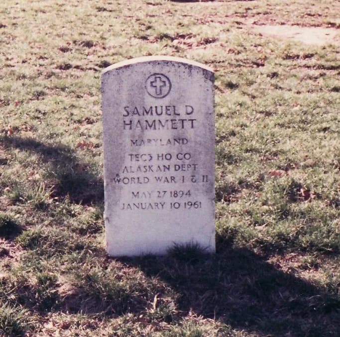 Dashiell Hammett - Grave of Samuel Dashiell Hammett, author of The Maltese Falcon and other works (Section 12, Site 508)