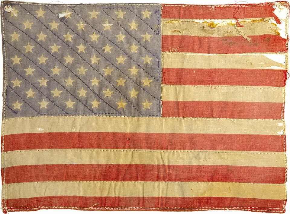 Peter Fonda - Peter Fonda's American Flag Patch. The "Captain America" flag worn on actor Peter Fonda's leather jacket in the famous film, Easy Rider sold for $89,625 in the Music and Entertainment Au