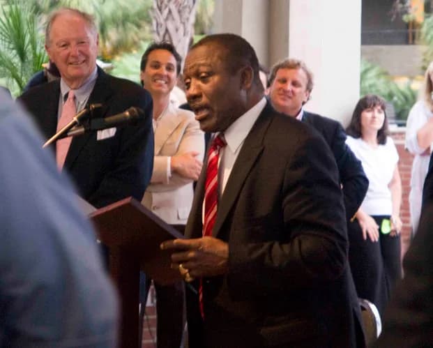 Joe Frazier - Joe Frazier was awarded the Order of the Palmetto in Beaufort, South Carolina, United States.