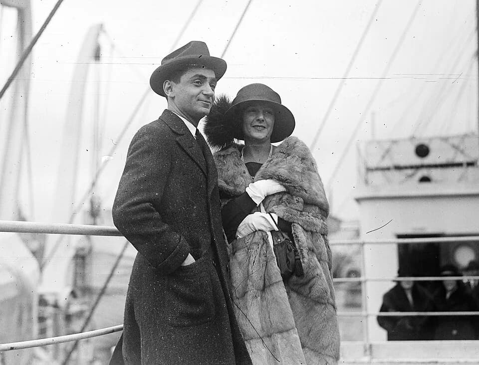 Irving Berlin - Original caption: "Irving Berlin and wife who died"
Abstract/medium: 1 negative : glass ; 5 x 7 in. or smaller.