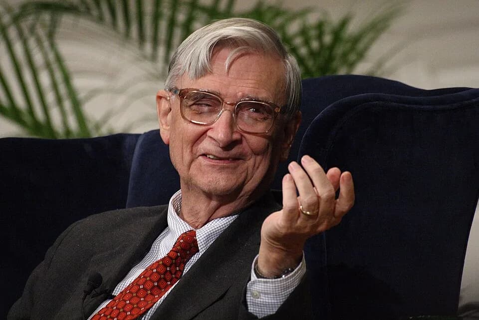 Edward O. Wilson - Biologist and conservationist Edward O. Wilson at "fireside chat" at Yale University, at which he was awarded the Addison Emery Verrill Medal from the Peabody Museum of Natural Hist