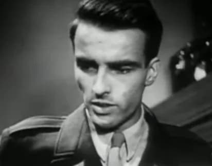 Montgomery Clift - Cropped screenshot of Montgomery Clift from The Search. Further cropped from Image:Montgomery Clift in The Search trailer.jpg
