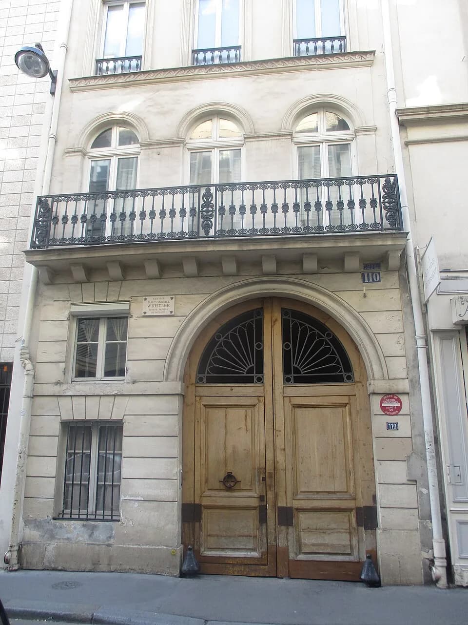James McNeill Whistler - 110 rue du Bac où vécut Whistler.