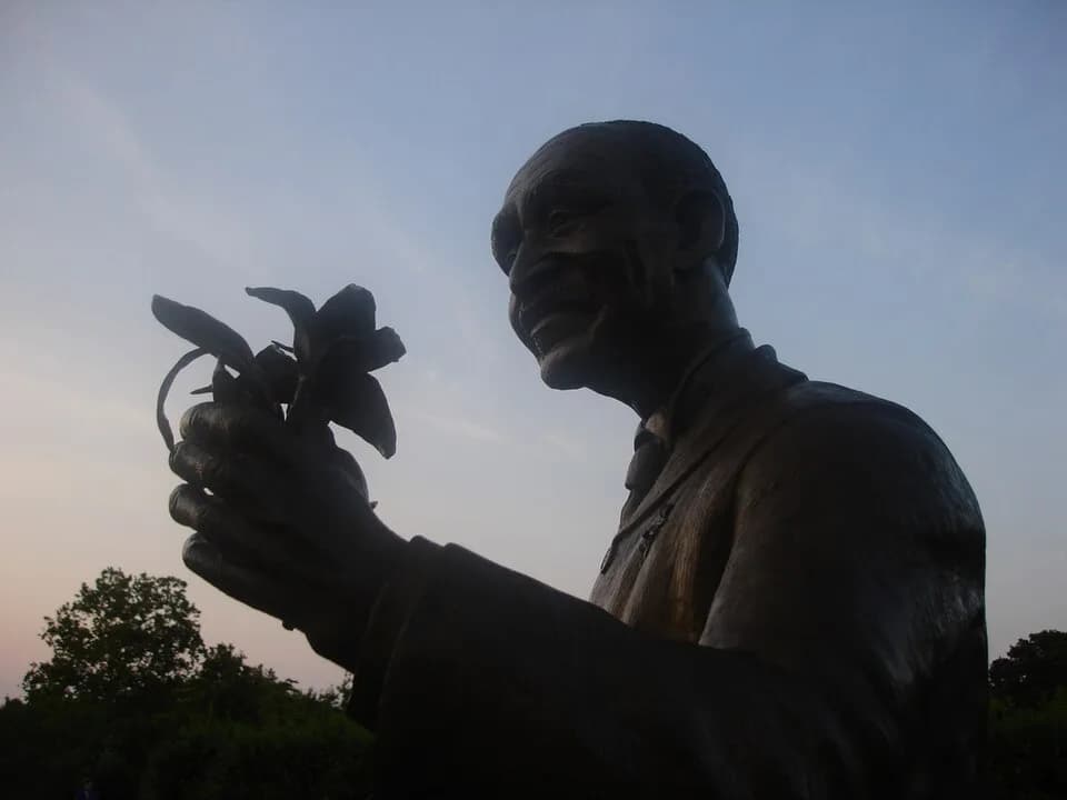 George Washington Carver - A monument in Busch Gardens, St. Louis, MO erected in honor of George Washington Carver