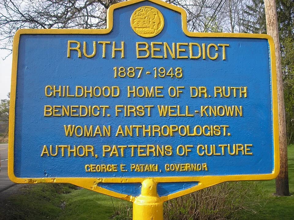 Ruth Benedict - Historic marker of Ruth Benedict, 1887-1948, childhood home. She was a well known anthropologist and author of Patterns of Culture.
