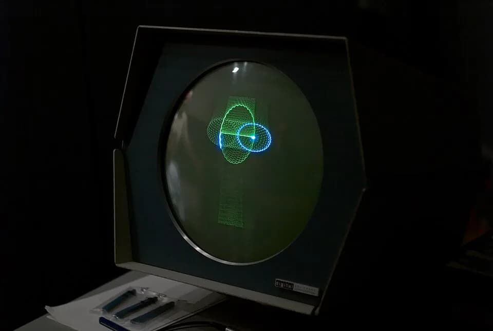 Marvin Minsky - w:Marvin Minsky's "Three Position Display" running on the w:Computer History Museum's w:PDP-1, w:Mountain View, California, 2007