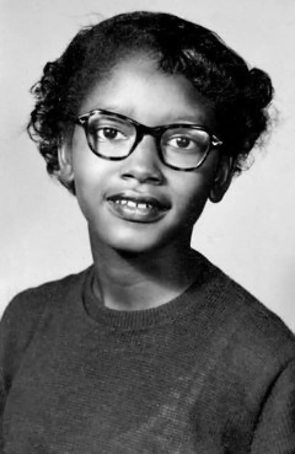 Claudette Colvin - Claudette Colvin, aged 13, in 1953. On March 2, 1955, she was the first person arrested for resisting bus racial segregation in Montgomery, Alabama.
