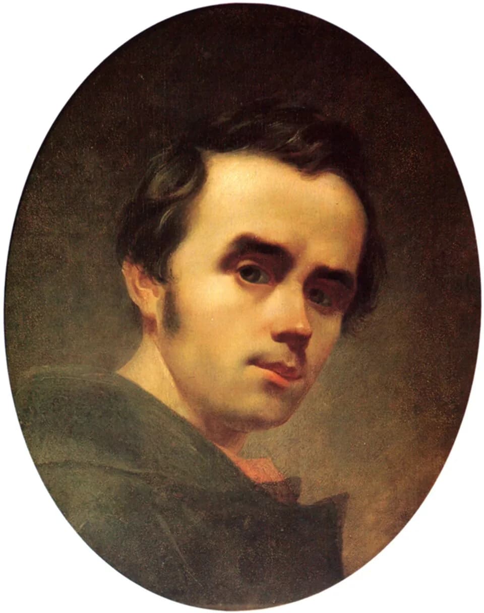 Taras Shevchenko - Taras Shevchenko selfportrait oil 1840.jpg